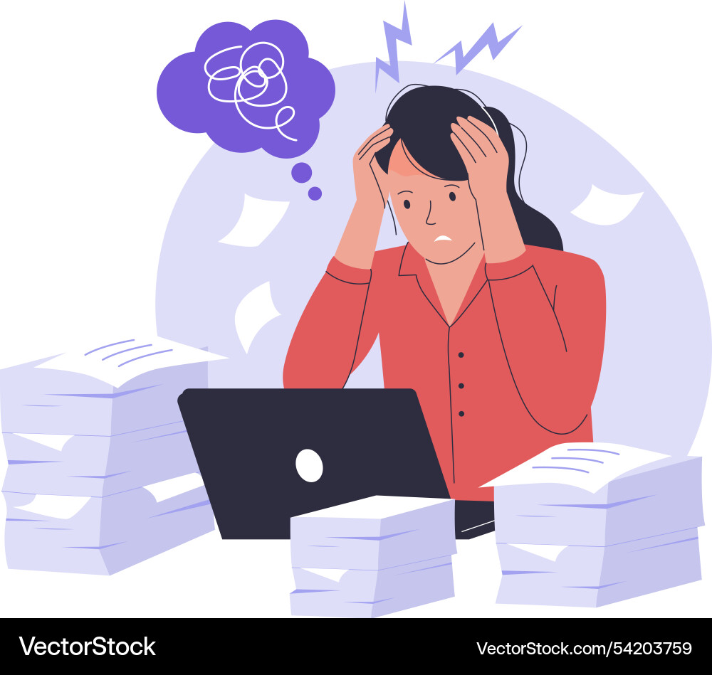Concept of workload Concept of workload vector image