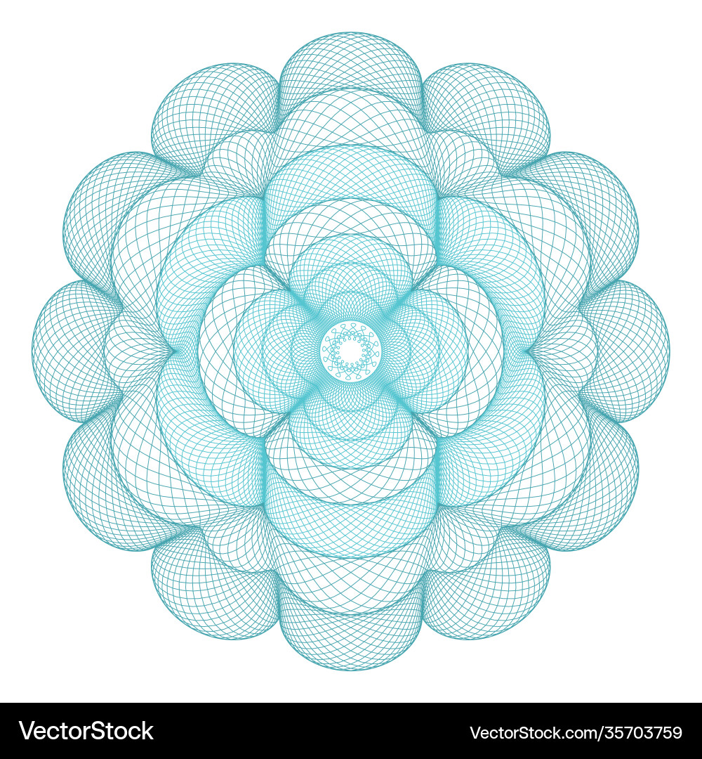 Guilloche rosette a template for protection Guilloche rosette a template for protection vector image
