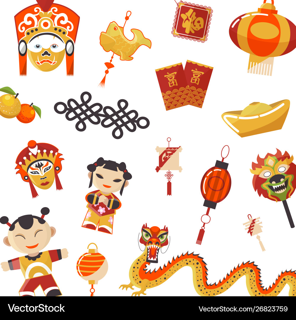 Japanisches und chinesisches Kulturmuster Japanisches und chinesisches Kulturmuster vektorbild