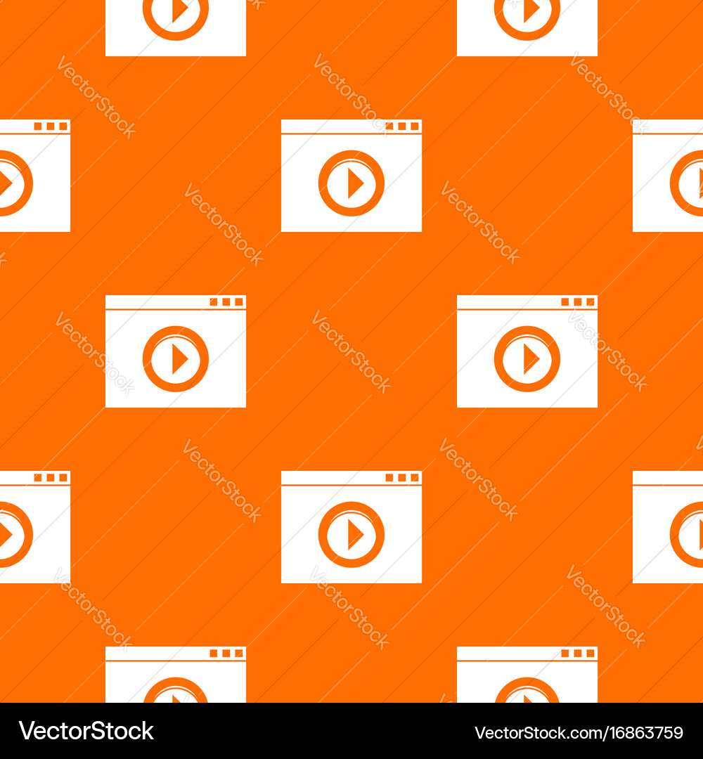 Video player pattern seamless Vector Image
