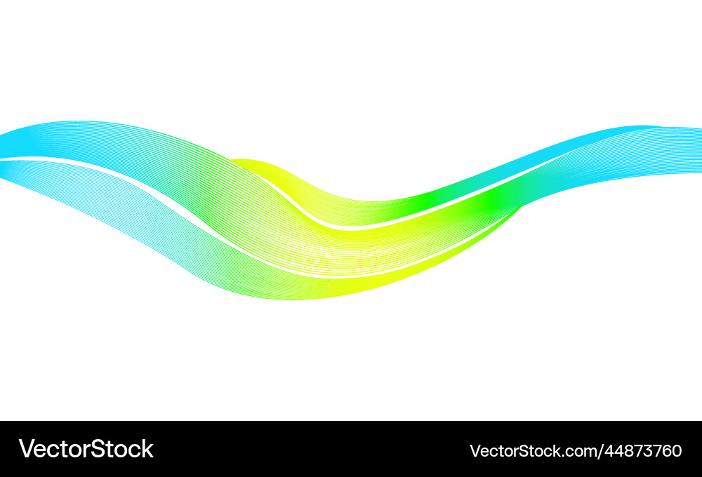 Colorful wave element design background vector image
