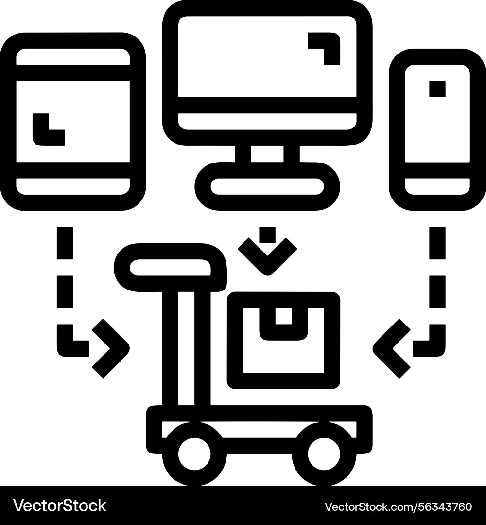 Computer icon symbol image Vector Image