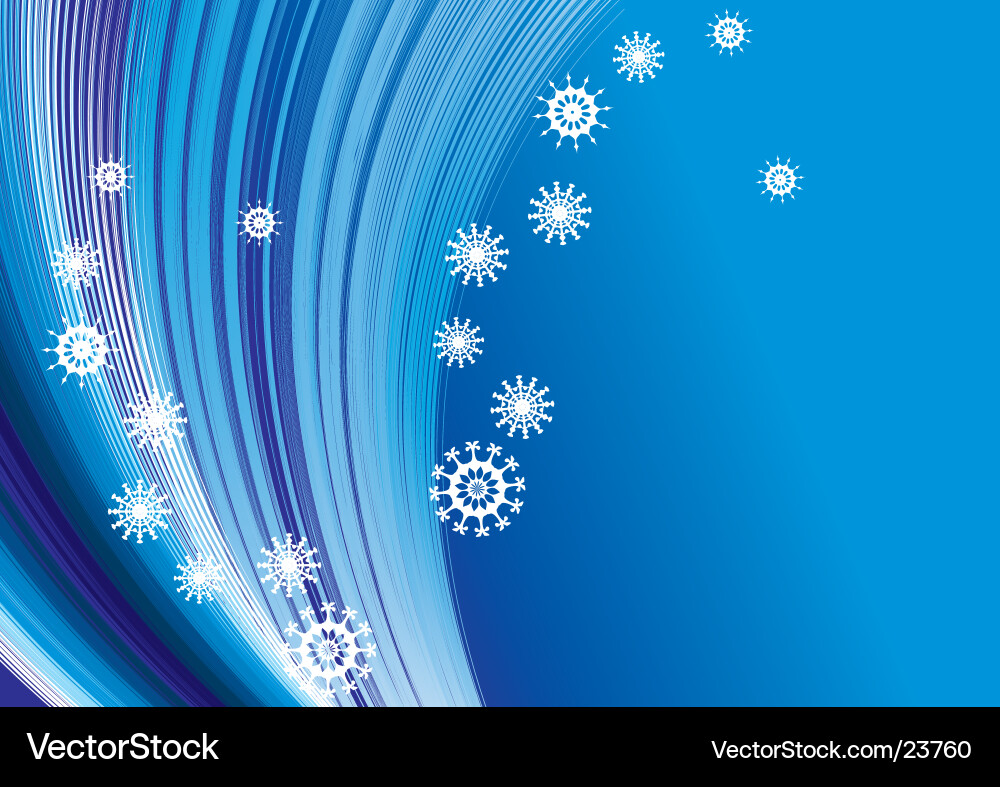 Icy Blue Waves vector image