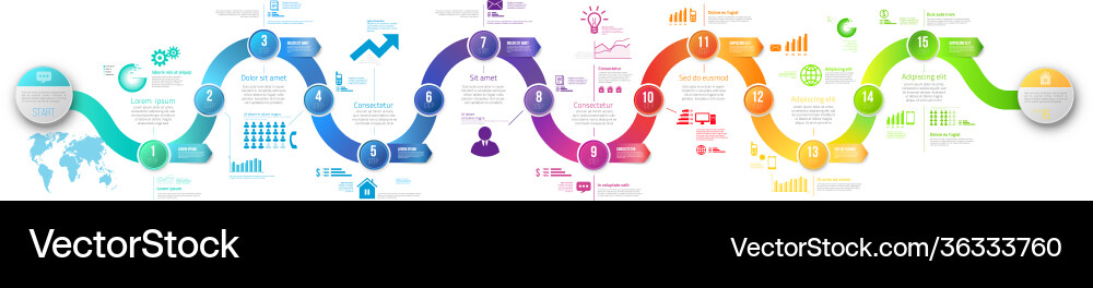 Infographic style colored menu or arrows option Infographic style colored menu or arrows option Vector Image