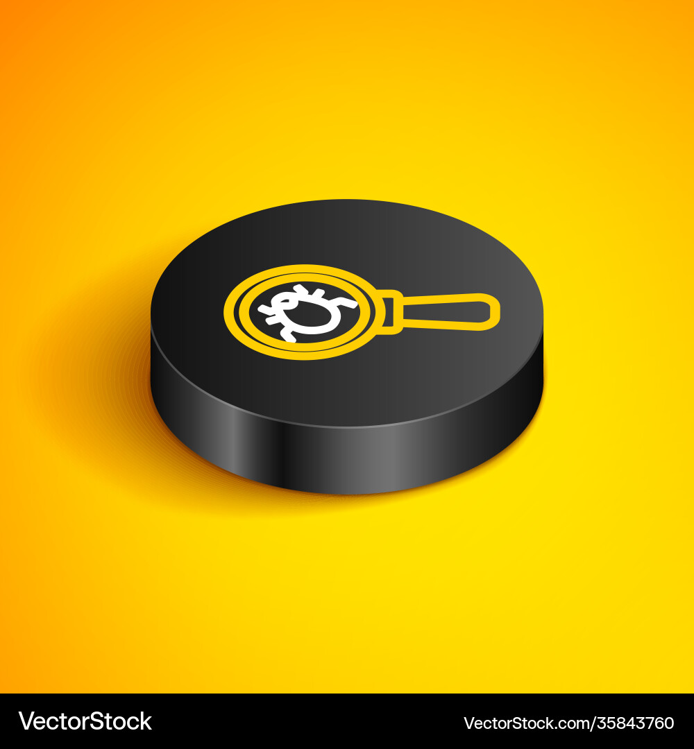 Isometric line system bug concept icon isolated Isometric line system bug concept icon isolated vector image