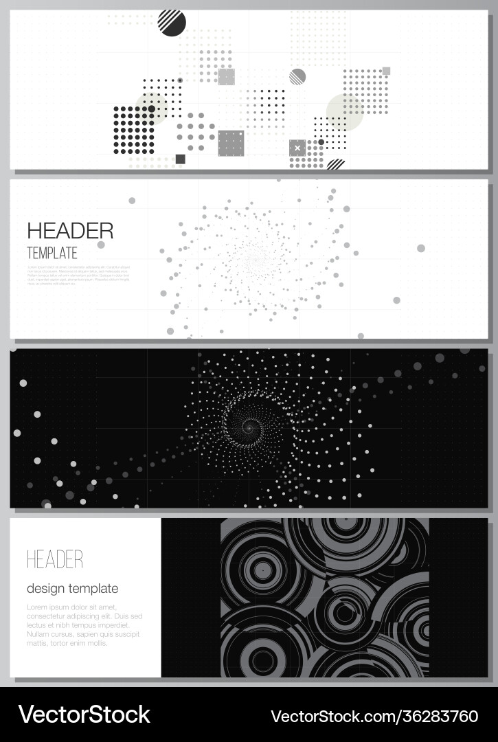 Layout headers banner design templates Layout headers banner design templates Vector Image