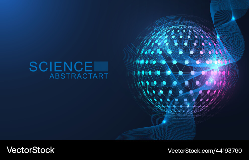 Quantum computing processing artificial Quantum computing processing artificial vector image