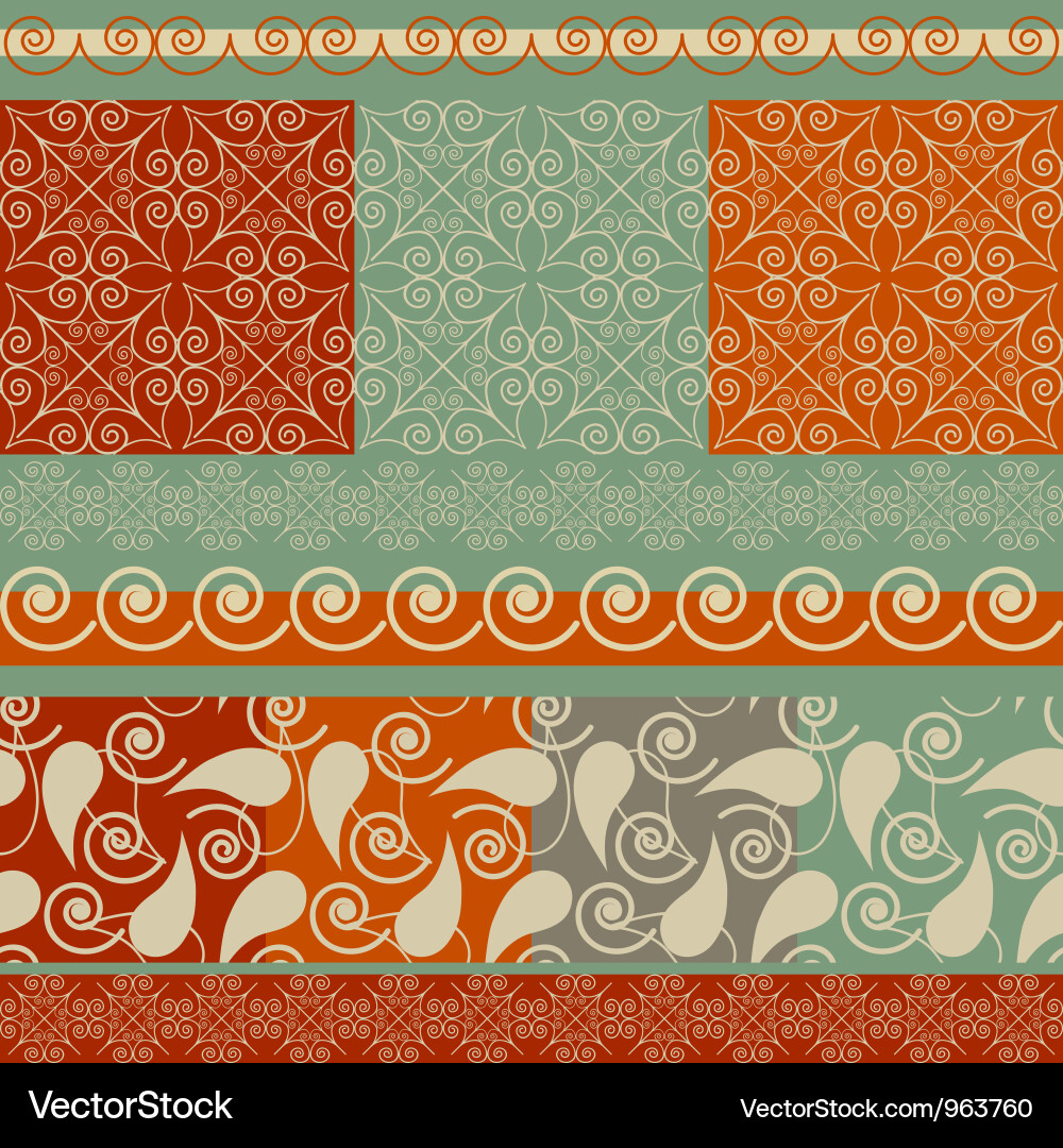 Set of christmas patterns vector image