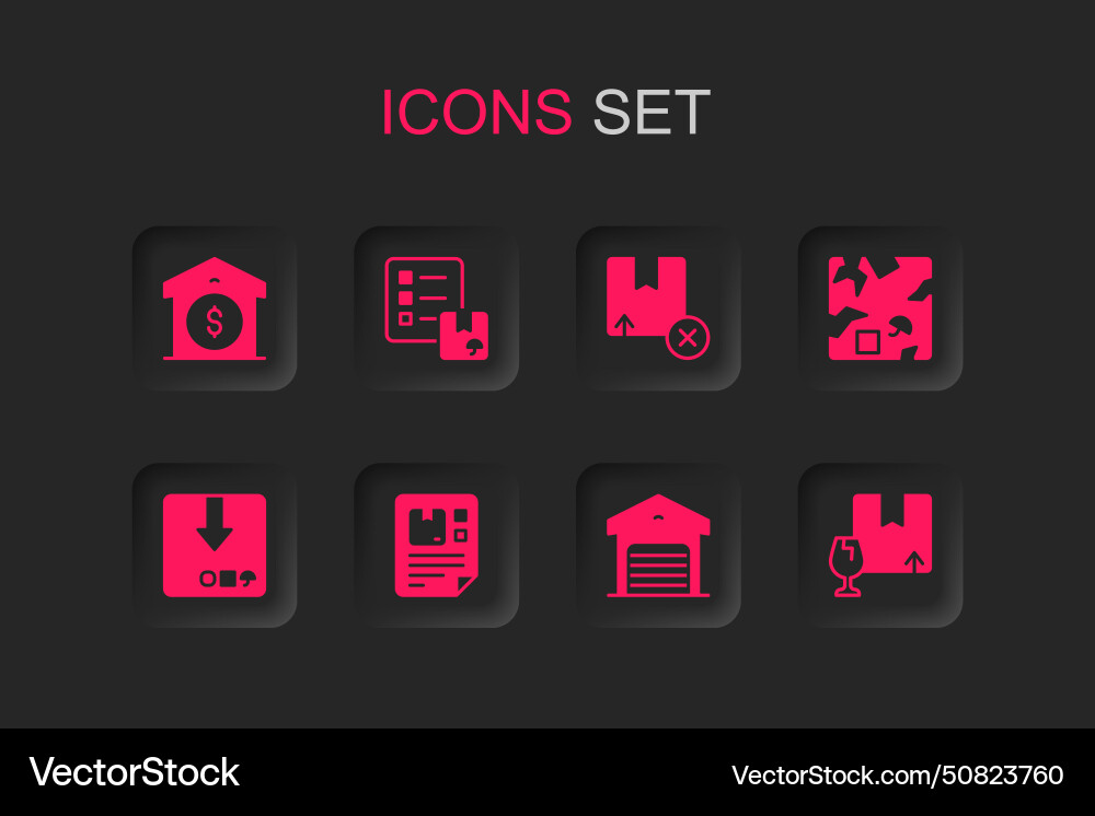 Set waybill verification of delivery list Set waybill verification of delivery list vector image