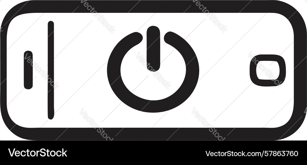 Smartphone power control icon for user interface Vector Image