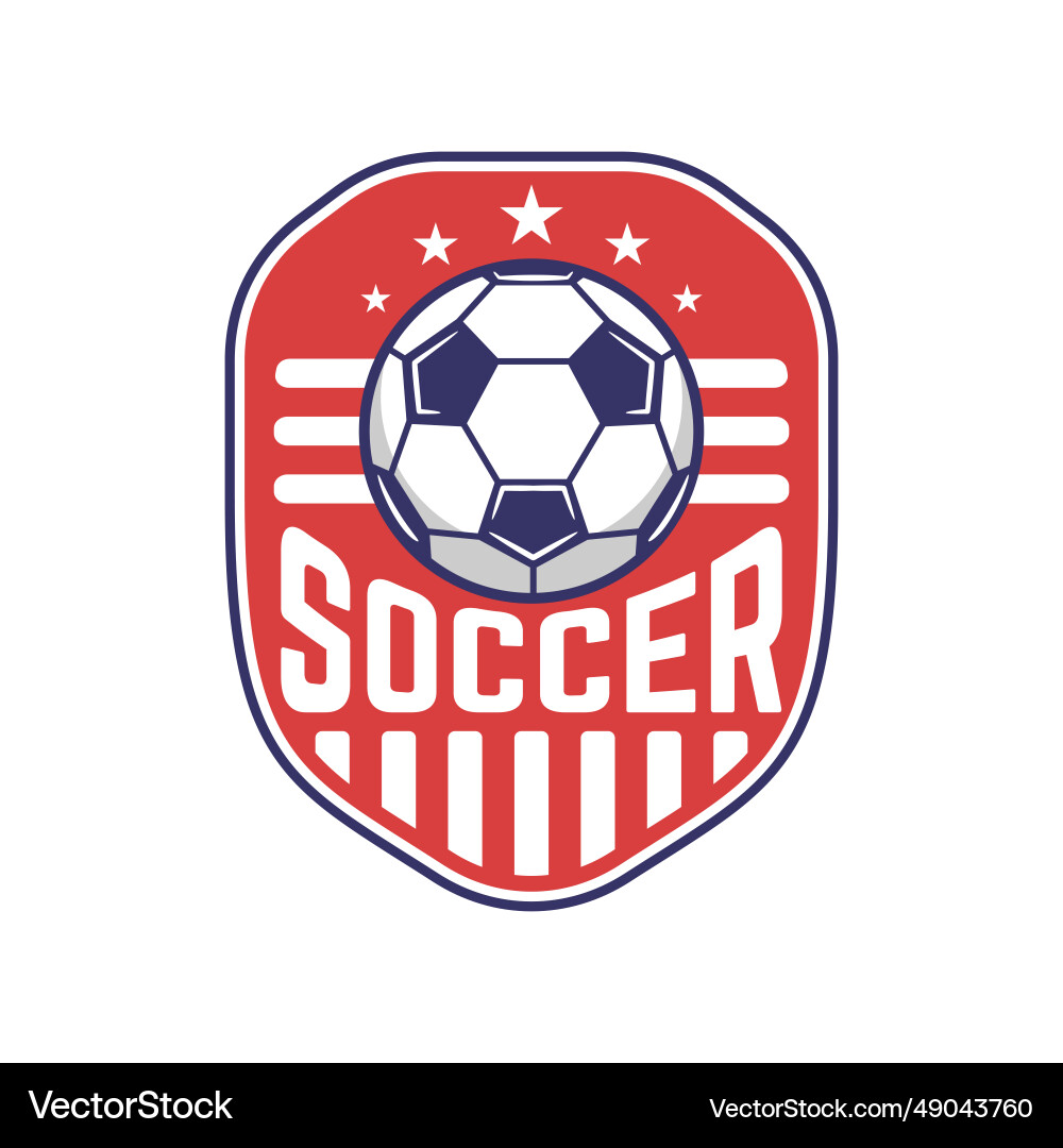 Soccer logo or football club sport sign badge Soccer logo or football club sport sign badge vector image