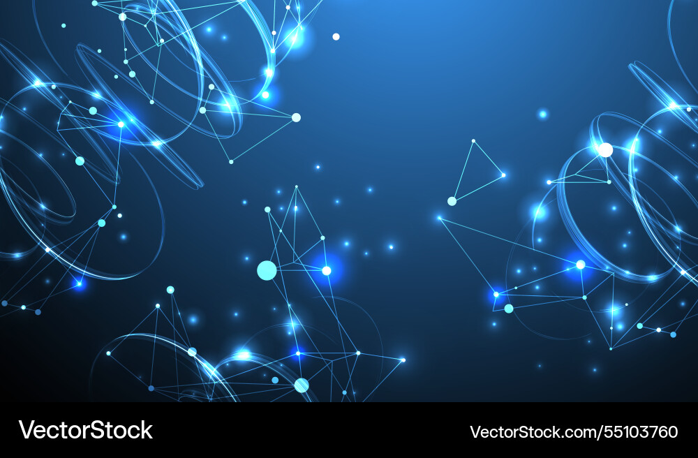 Template for science and technology presentation Template for science and technology presentation vector image