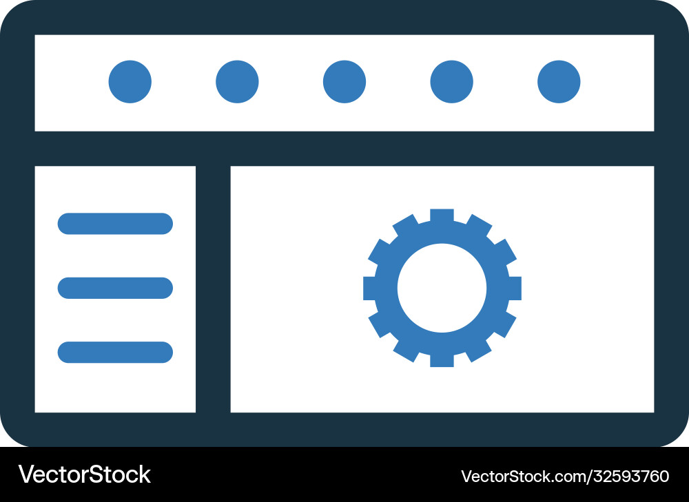 Website optimization icon graphics Vector Image