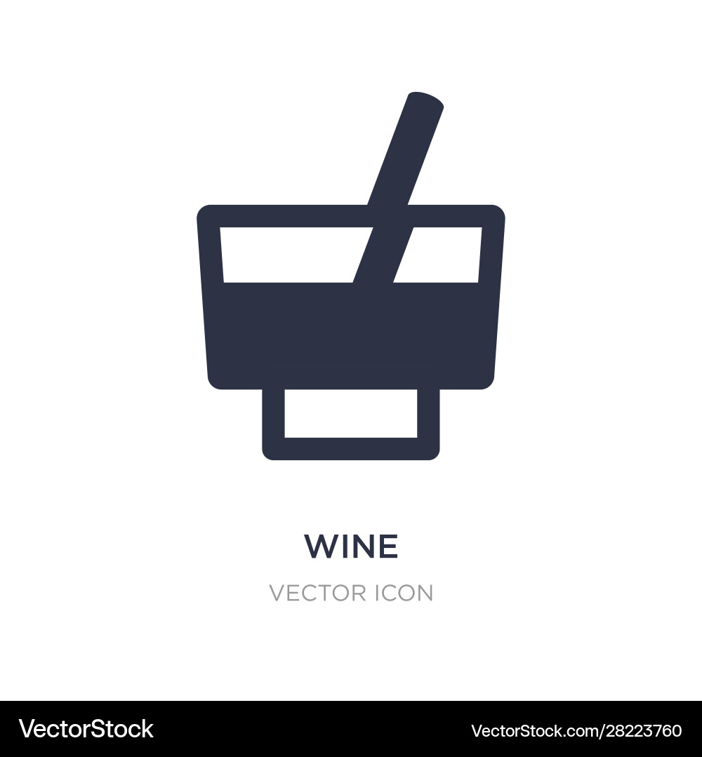 Wine icon on white background simple element from vector image