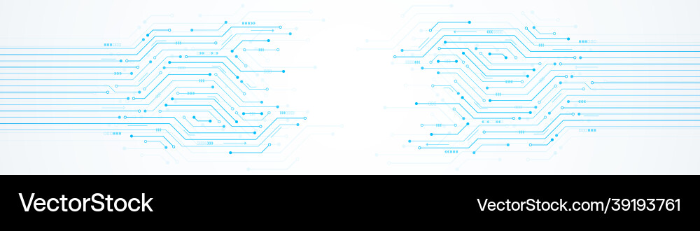 Abstract Tech Circuit Background vector image