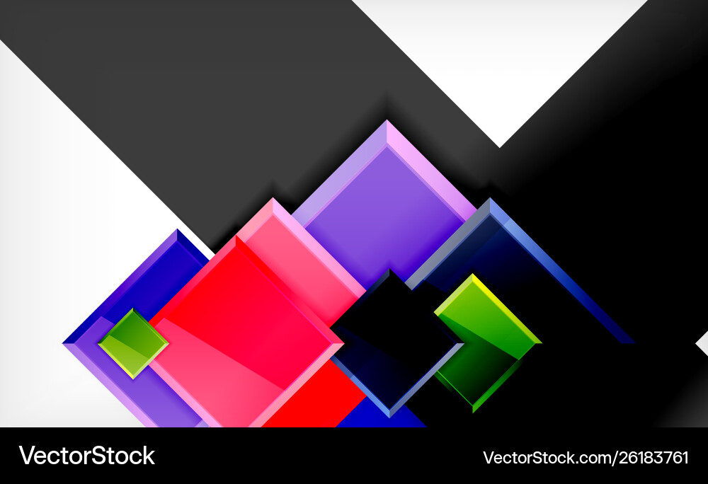 Colorful square and rectangle blocks background Colorful square and rectangle blocks background vector image