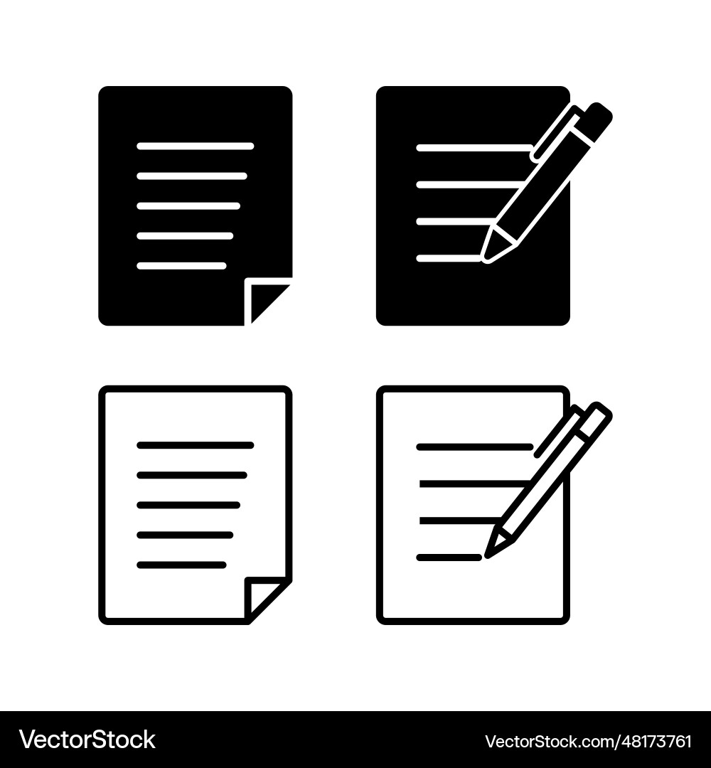 Document icon paper file Document icon paper file Vector Image