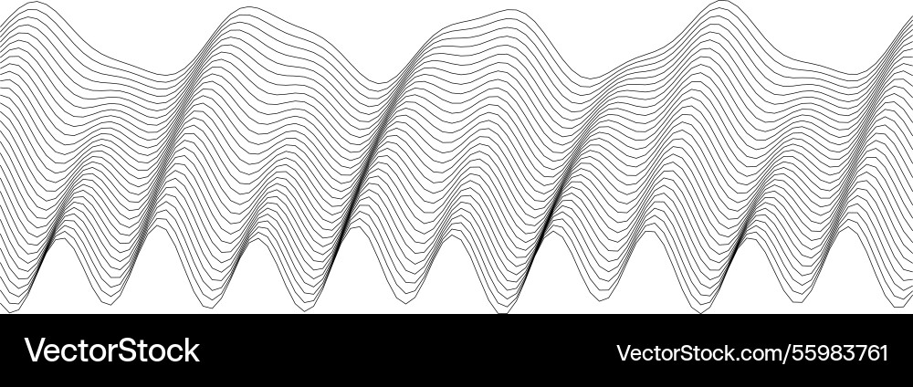 Dynamic wave pattern design for art projects vector image