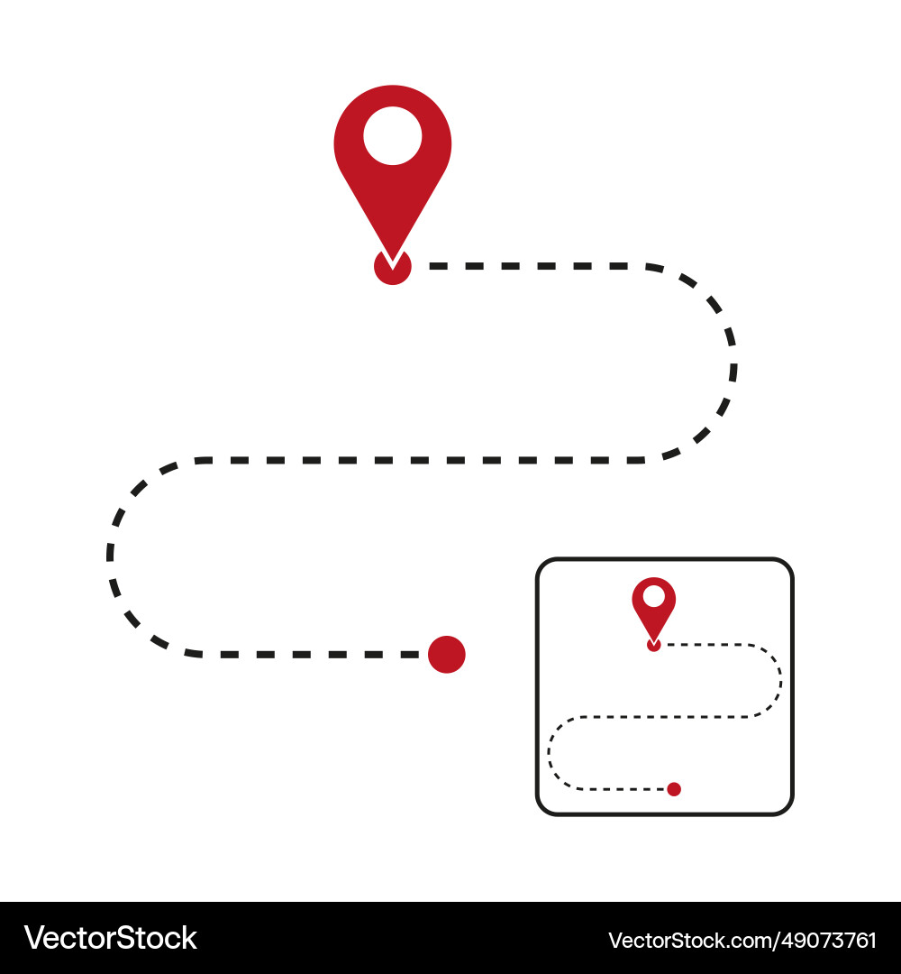 Pointer icon design moved location with pin Pointer icon design moved location with pin vector image
