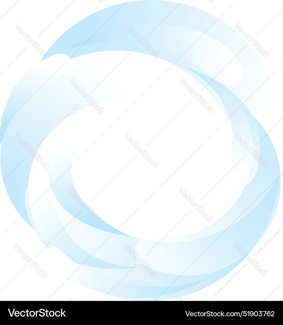 Abstract blue shape forming a circular dynamic Abstract blue shape forming a circular dynamic vector image