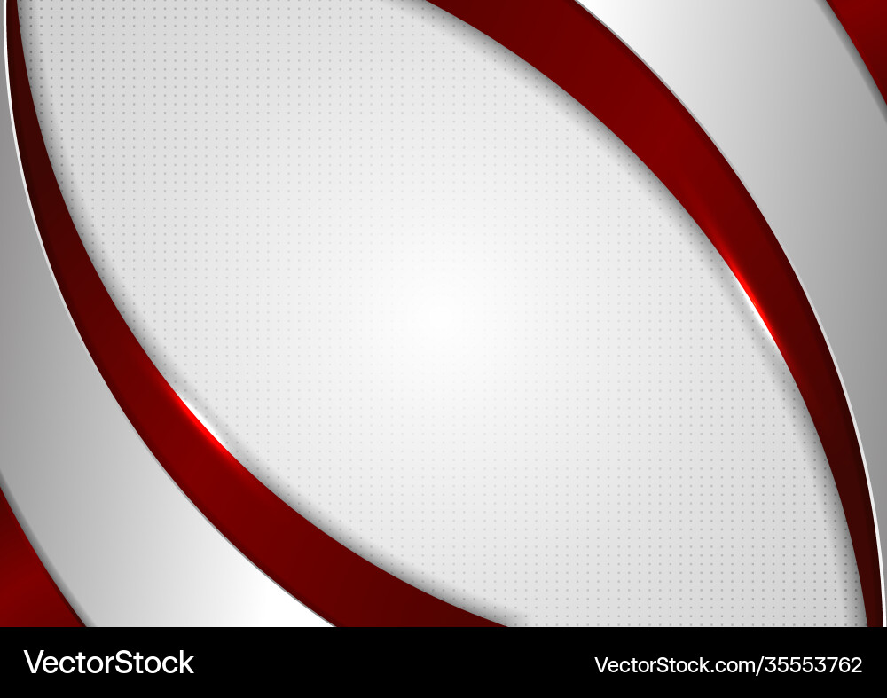 Abstract template red and gray curve on square Abstract template red and gray curve on square vector image