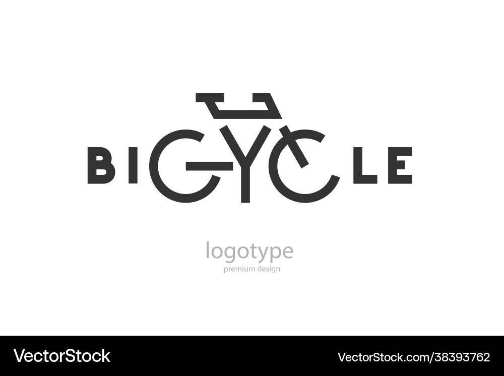 Bicycle bike logo Bicycle bike logo vector image
