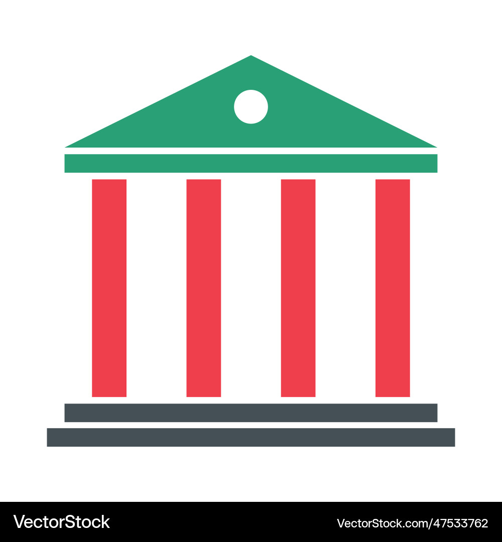Building university architecture icon museum Building university architecture icon museum Vector Image