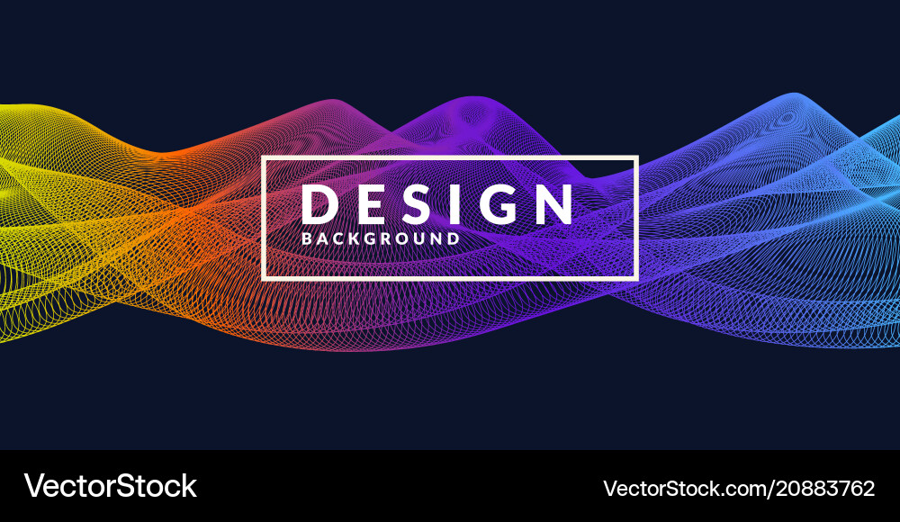 Dynamic Wave Abstract Background vector image