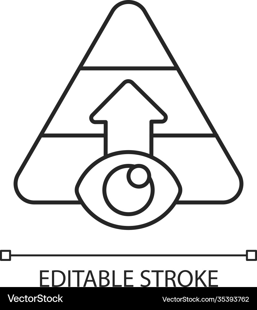 Game level selection linear icon Game level selection linear icon vector image