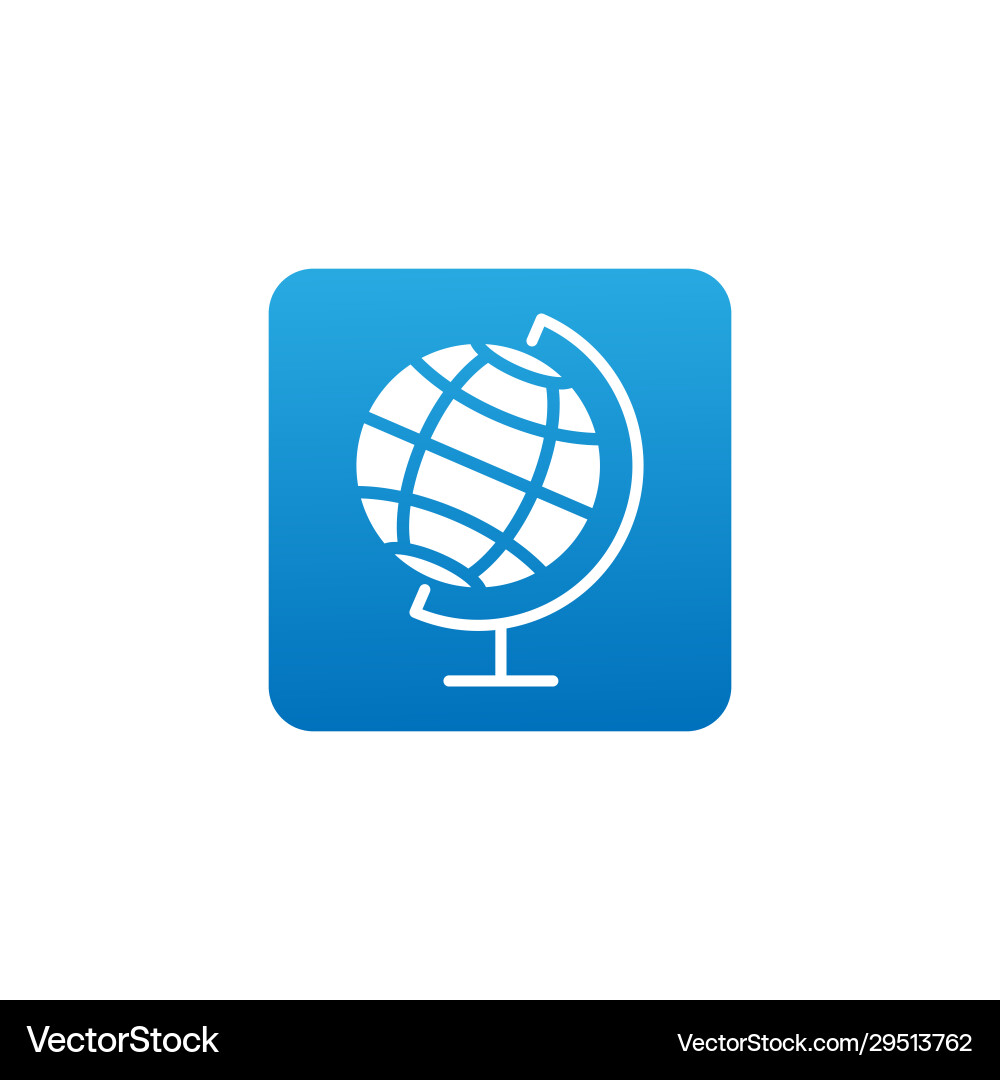 Globe icon design for website mobile Vector Image
