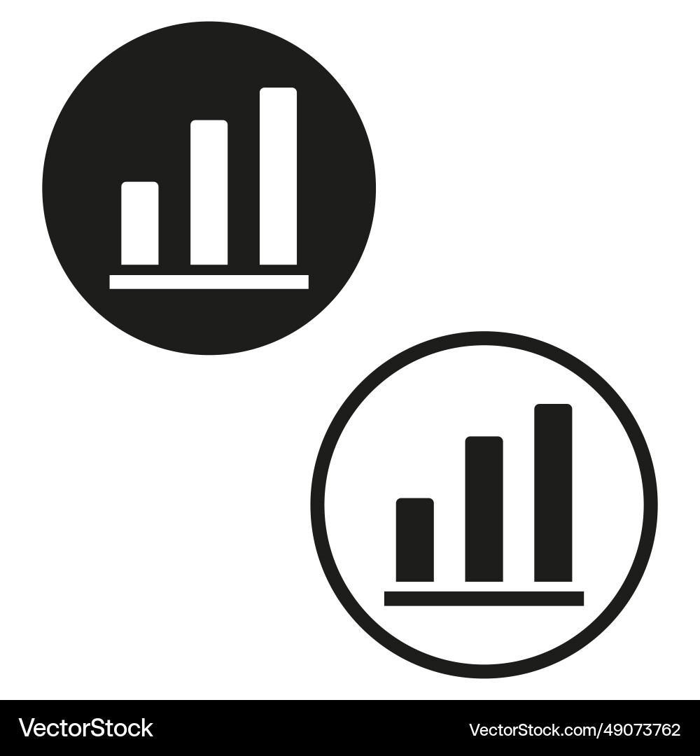 Graph icon increase chart Graph icon increase chart vector image