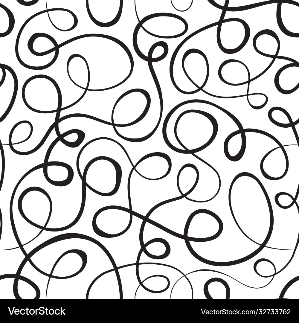 Linear abstract seamless pattern vector image