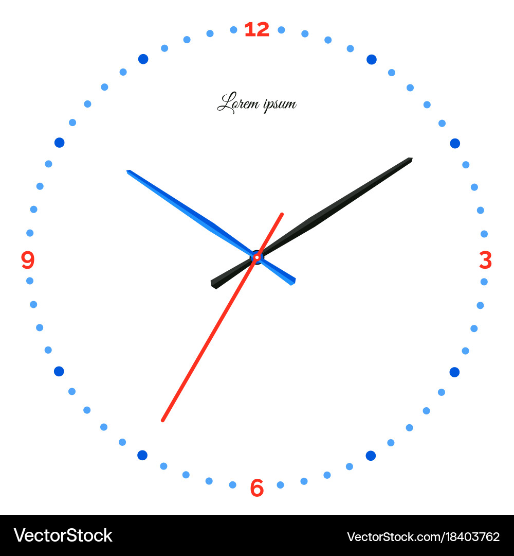 Mechanical clock vector image