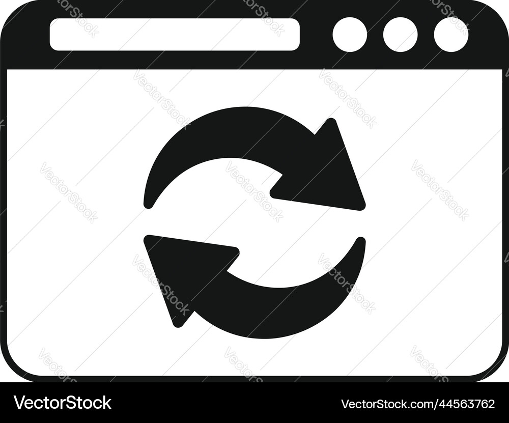 Redesign web page icon simple template Redesign web page icon simple template vector image