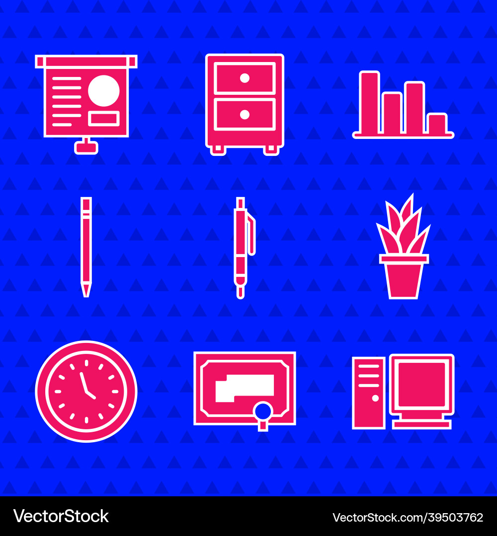 Set pen certificate template computer monitor Set pen certificate template computer monitor Vector Image
