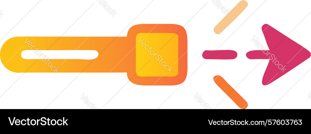 Breakthrough progress icon design generative ai vector image
