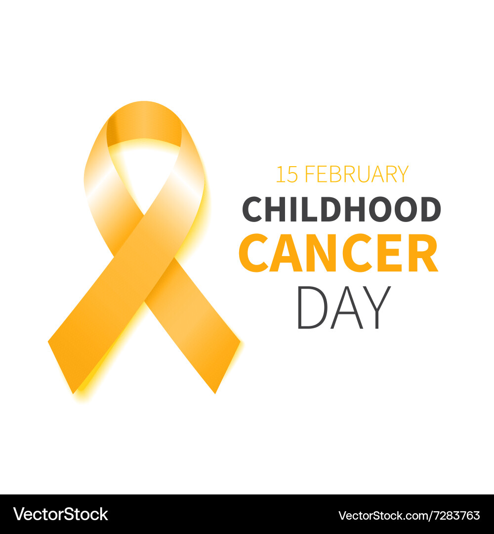 Childhood Cancer Awareness Ribbon Vector Image