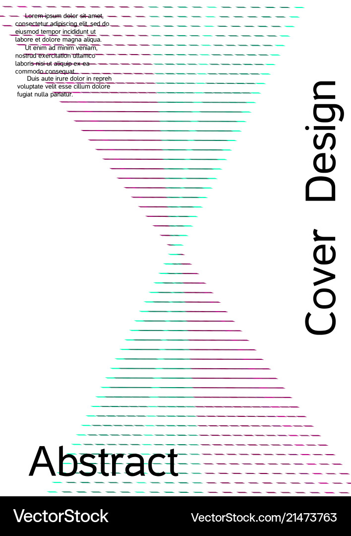Cover design with abstract lines Cover design with abstract lines vector image
