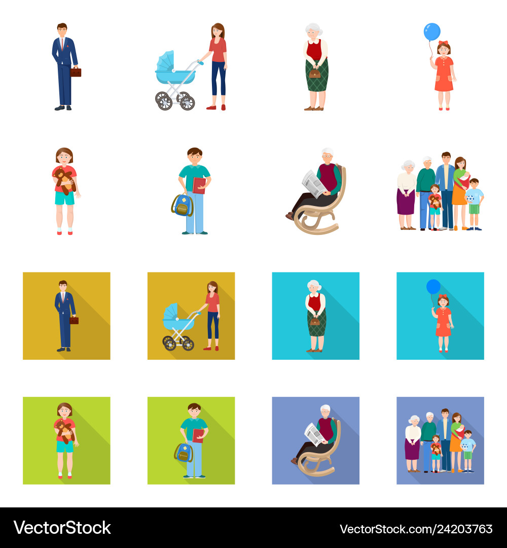 Isolated object of character and avatar icon Isolated object of character and avatar icon vector image