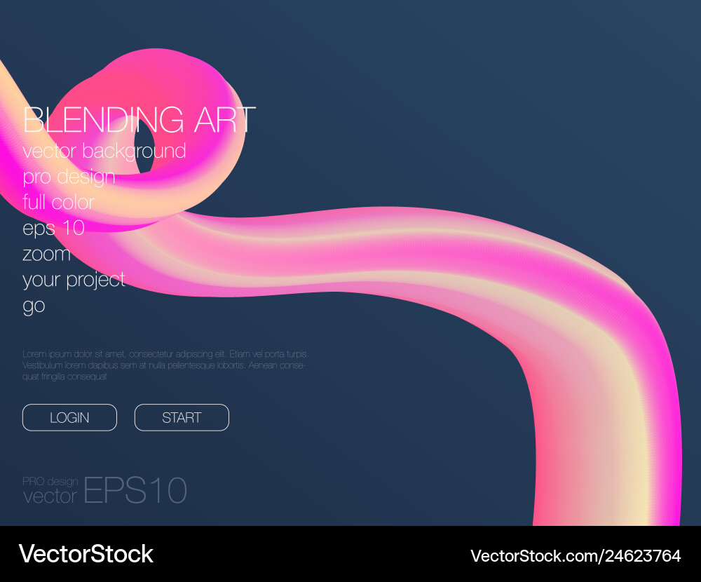 Abstract blend background template for web site vector image