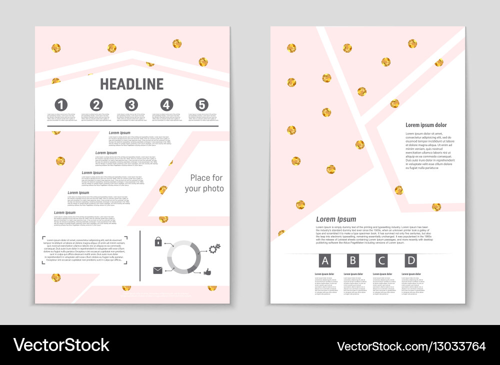 Abstract layout background set for art vector image