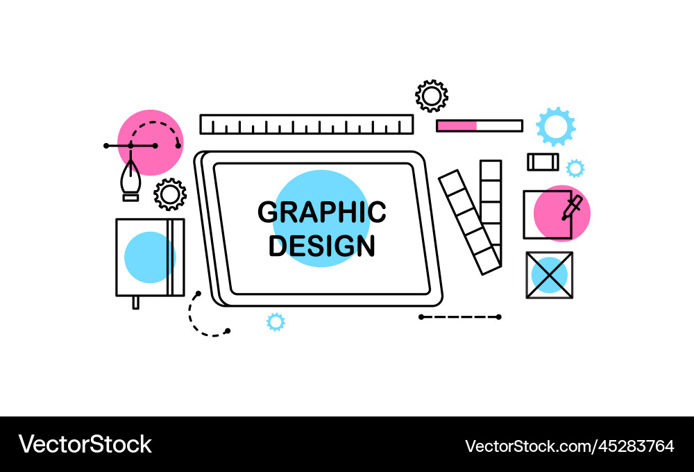 Abstract linear of graphic design web Abstract linear of graphic design web vector image