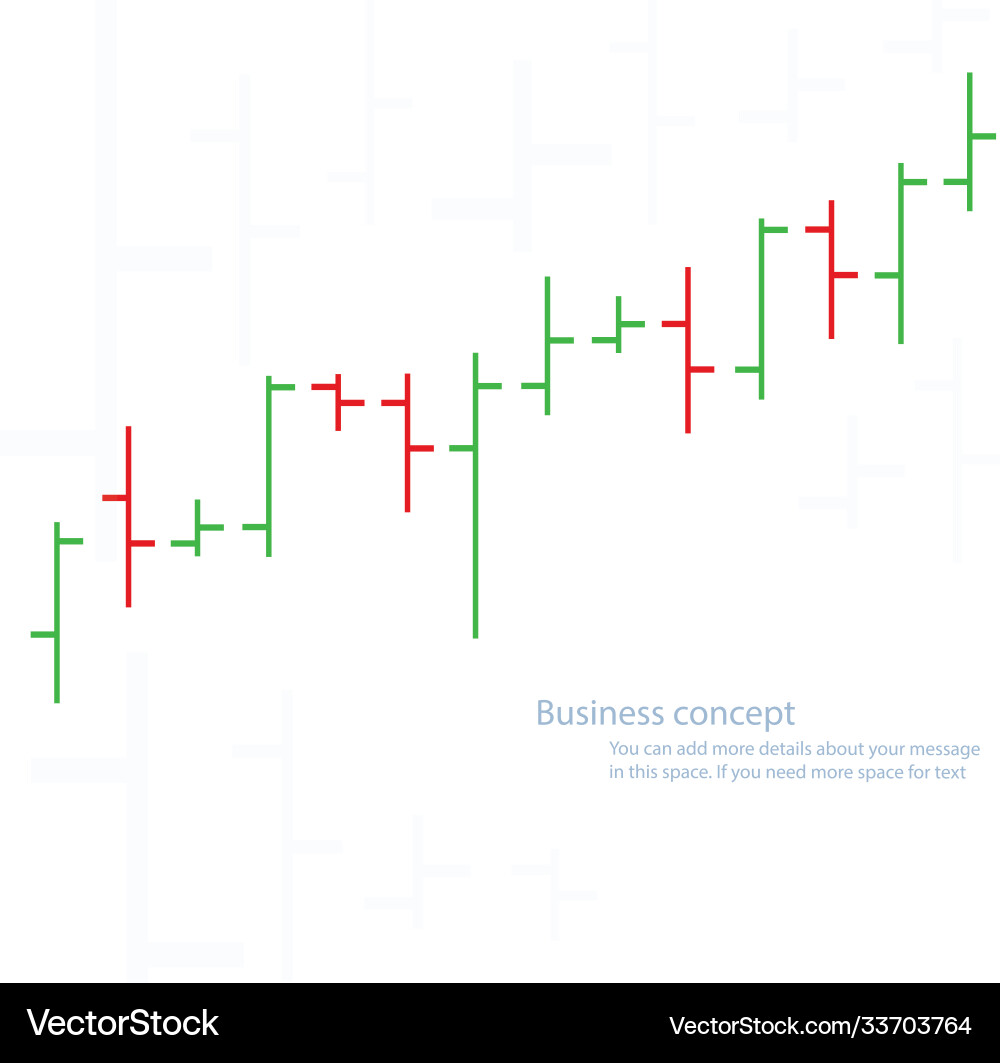 Bar chart graph background Bar chart graph background vector image
