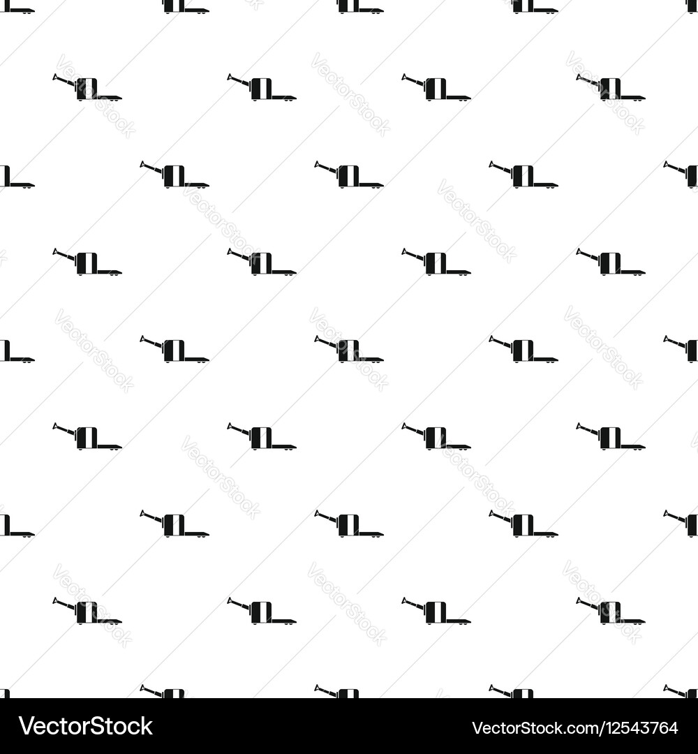 Cart on wheels pattern simple style vector image
