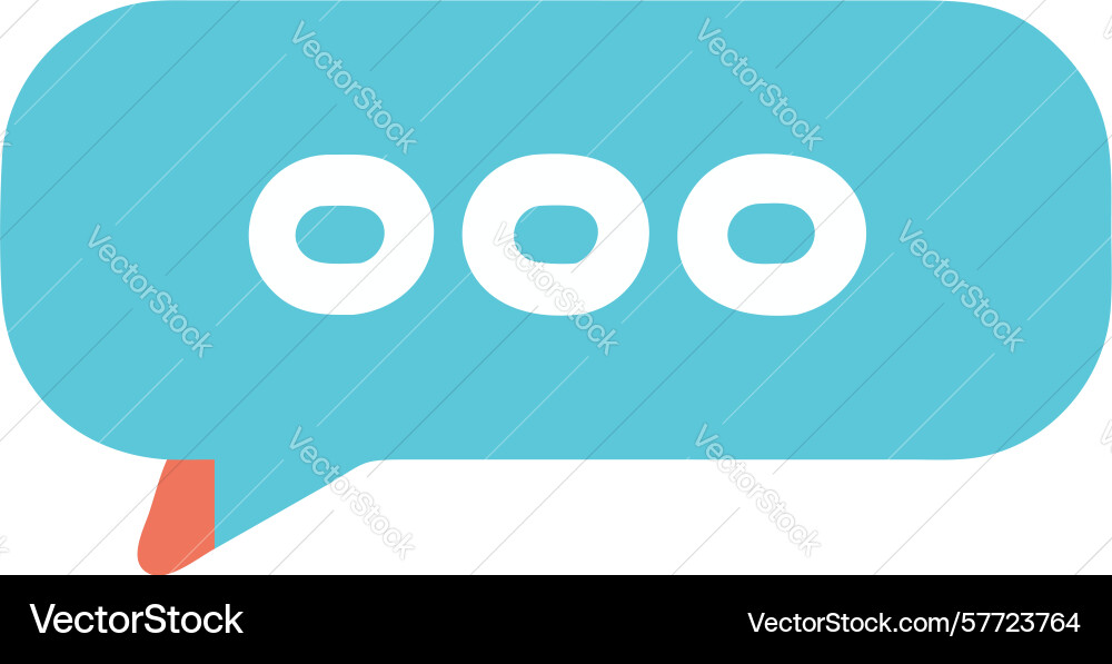 Ellipsis in speech bubble typing indicator icon Vector Image