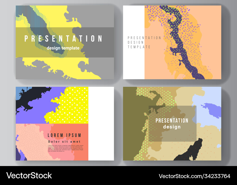 Layout presentation slides design Layout presentation slides design vector image
