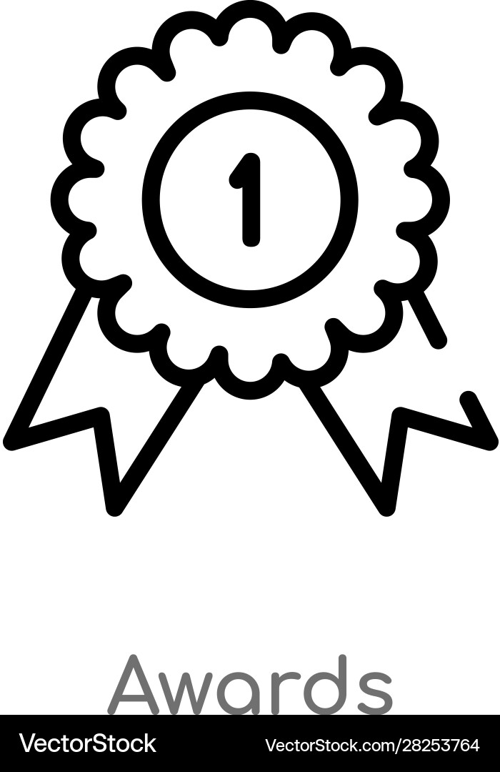 Outline Auszeichnungen Ikone isoliert schwarz einfache Linie Outline Auszeichnungen Ikone isoliert schwarz einfache Linie vektorbild