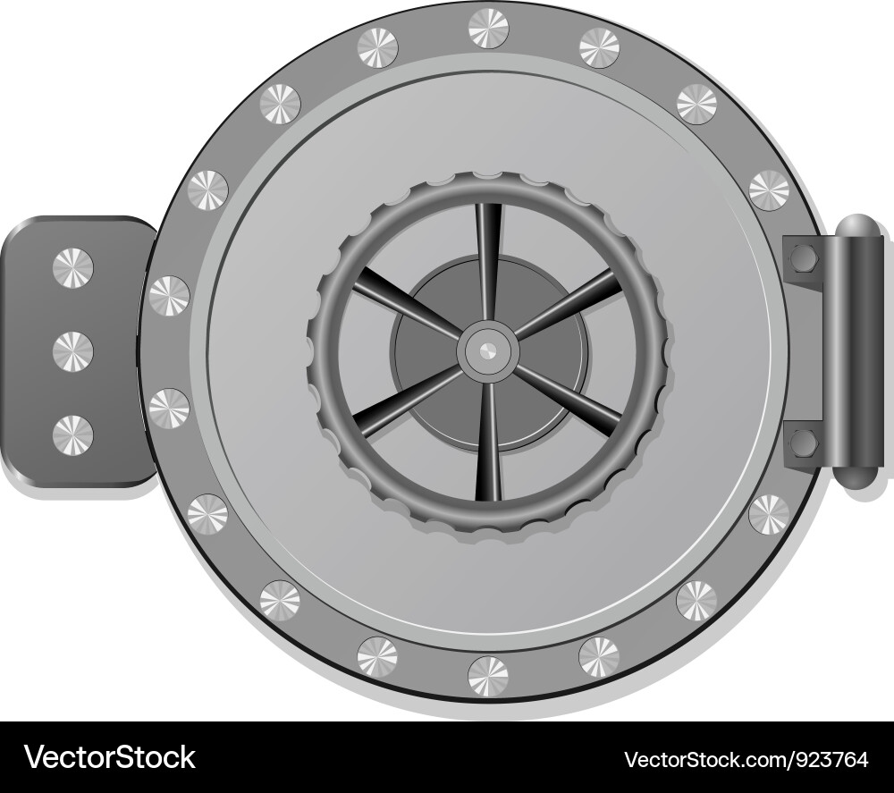 Secure Vault Safe vector image
