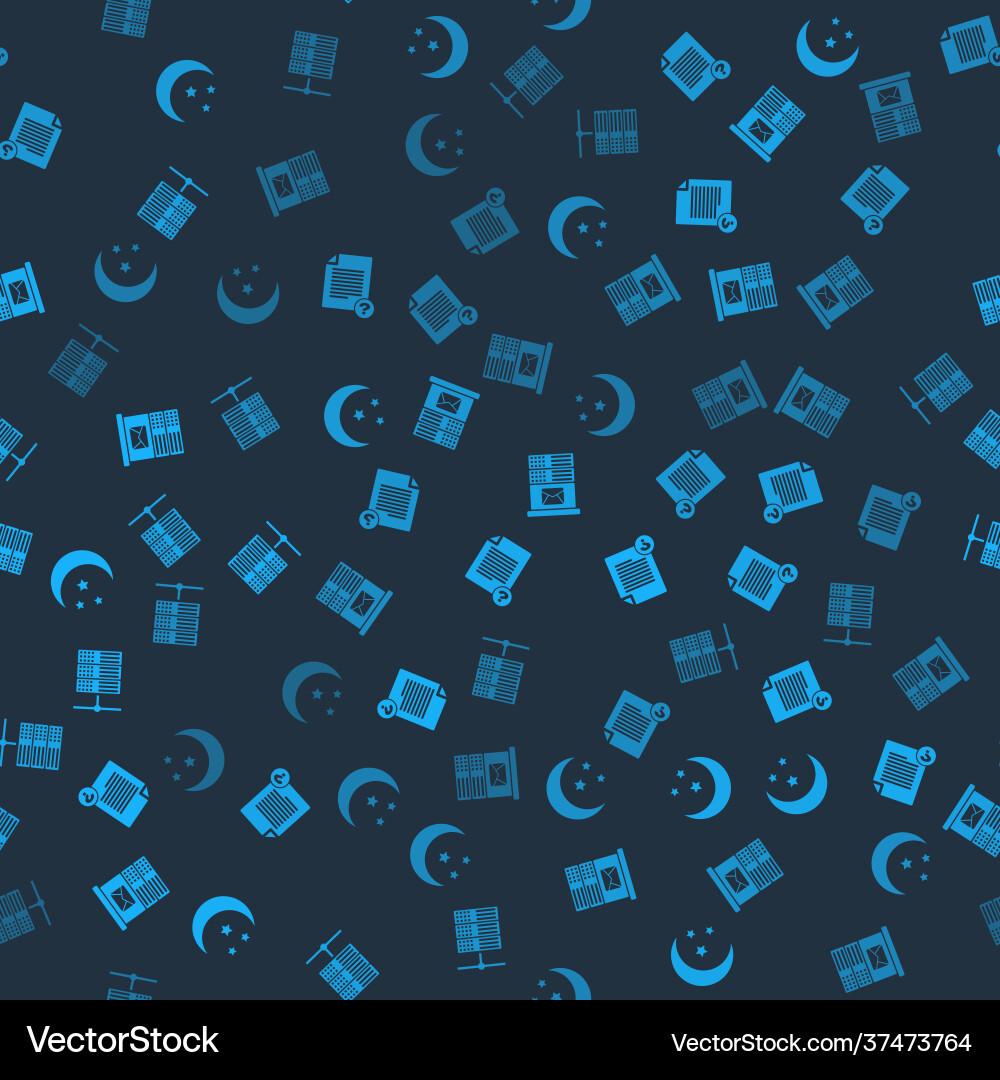 Set moon and stars unknown document mail server Set moon and stars unknown document mail server vector image