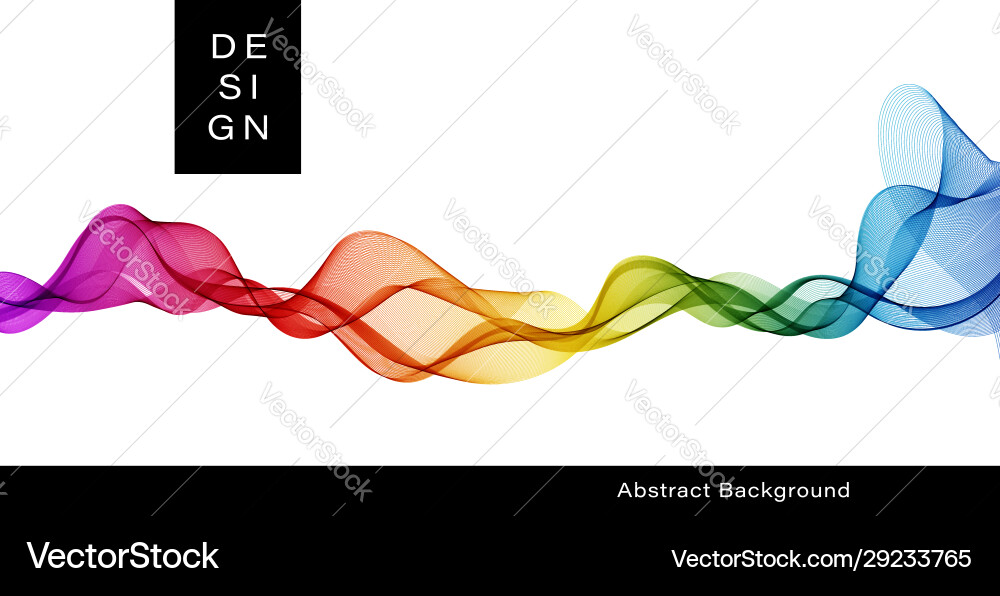 Abstract background wave color 1 vector image